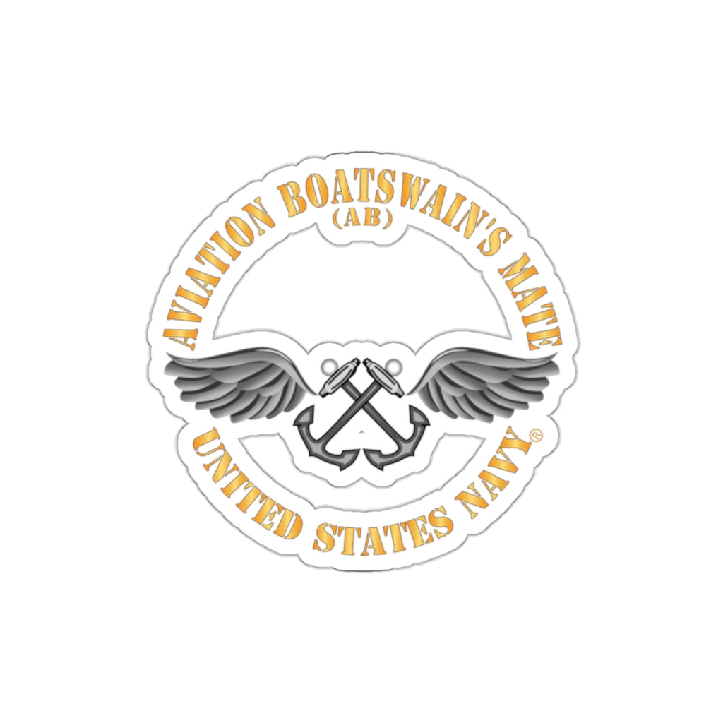 Die-Cut Vinyl Sticker - Navy - Rate - Aviation Boatswain's Mate (AB) X 300