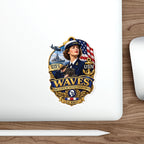 Die-Cut Vinyl Sticker - WAVES - Women Accepted for Volunteer Emergency Service WWII - 3D - Enhanced
