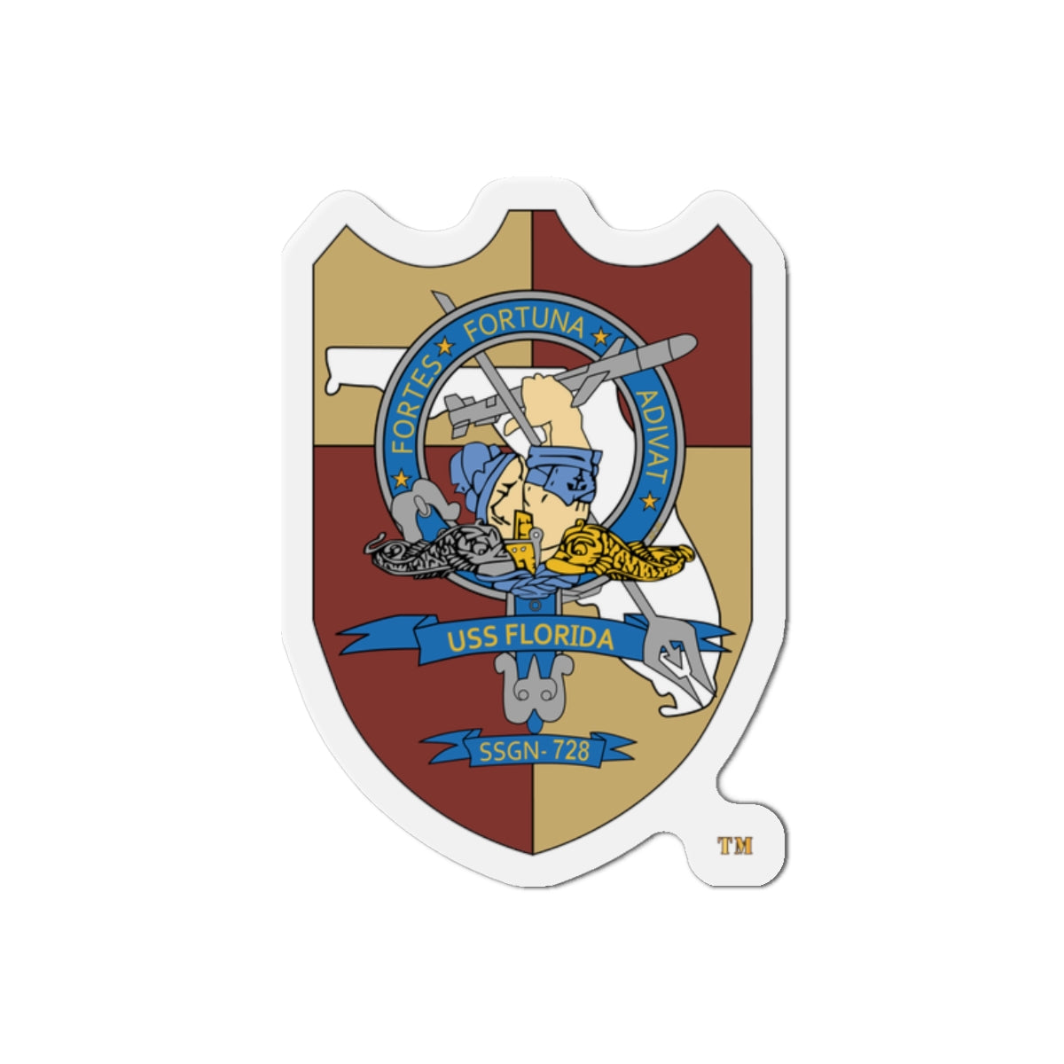Die-Cut Magnet - Navy - USS Florida (SSGN-728) wo txt