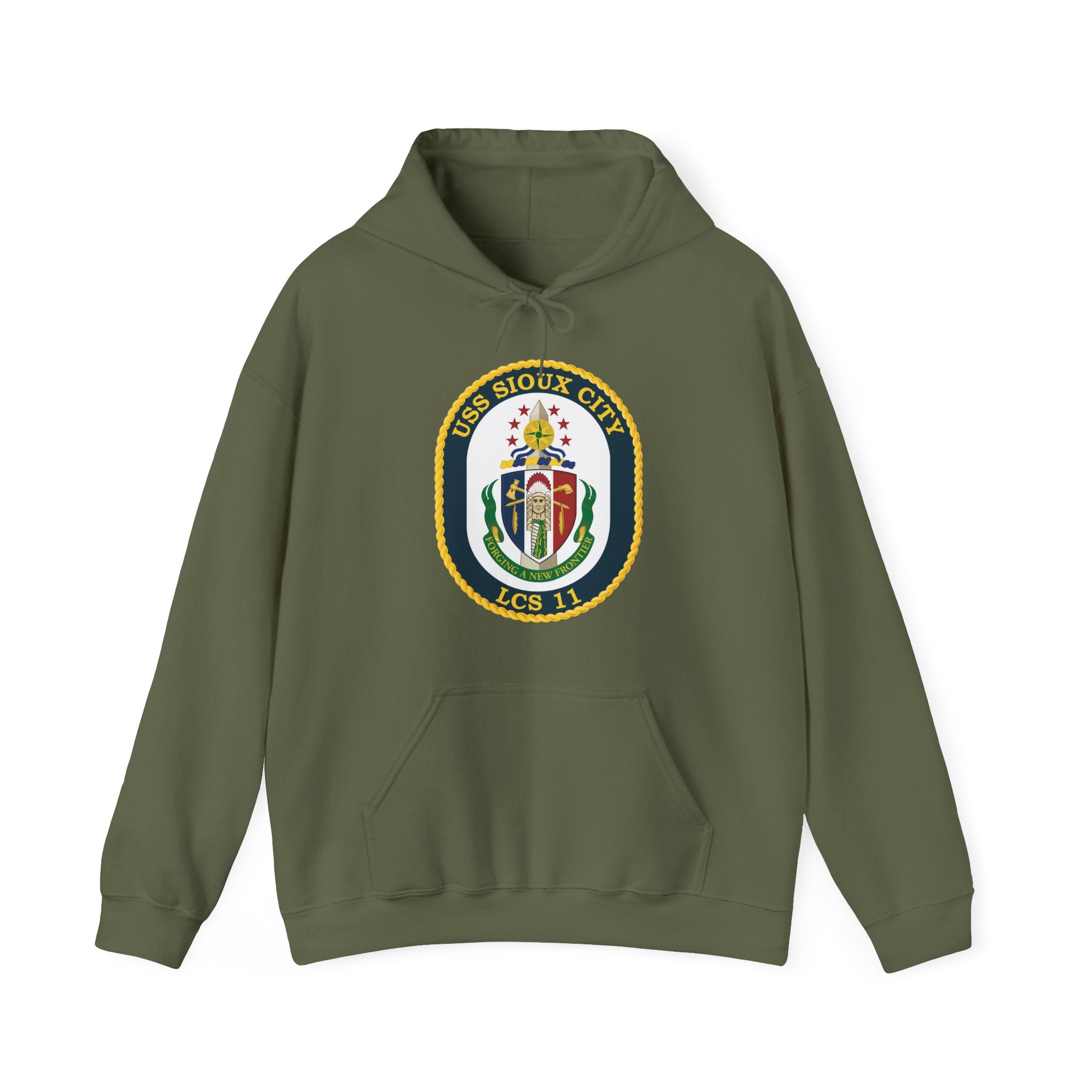 Unisex Heavy Blend™ Hoodies - Navy - USS Sioux City (LCS-11) wo Txt