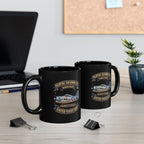 Black Mug (11oz, 15oz) - NAVY - Fighting Squadron - VF 3 - WWII FELIX Insignia - Grumman F4F Wildcat - 3D - Enhanced