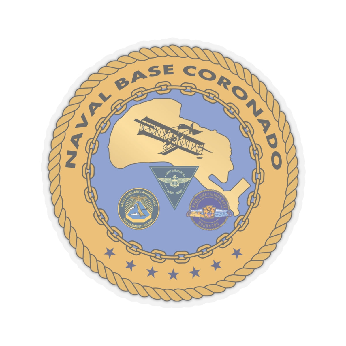 Kiss-Cut Stickers - Navy - Naval Base Coronado wo txt