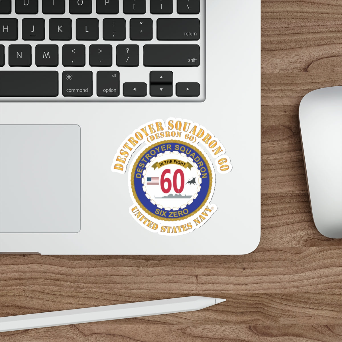 Die-Cut Vinyl Sticker - Navy - Destroyer Squadron 60