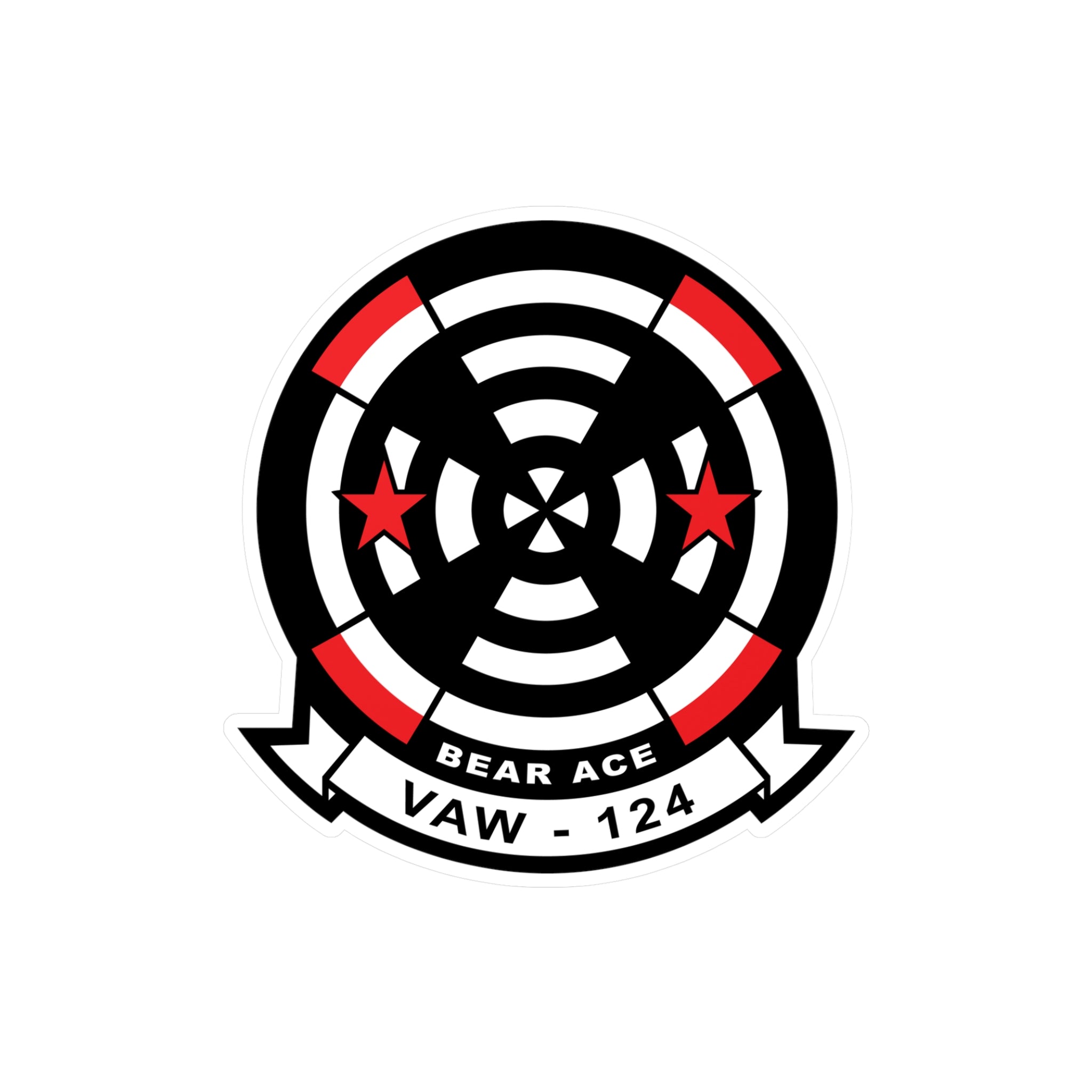 Kiss-Cut Vinyl Decal - Navy - Airborne Command & Control Squadron 124 (VAW-124) wo txt