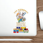 Die-Cut Vinyl Sticker - Navy - USS Piedmont (AD-17) w WWII - KOREA - VN SVC