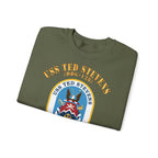 Unisex Heavy Blend™ Crewneck Sweatshirt - Navy - USS Ted Stevens (DDG-128)