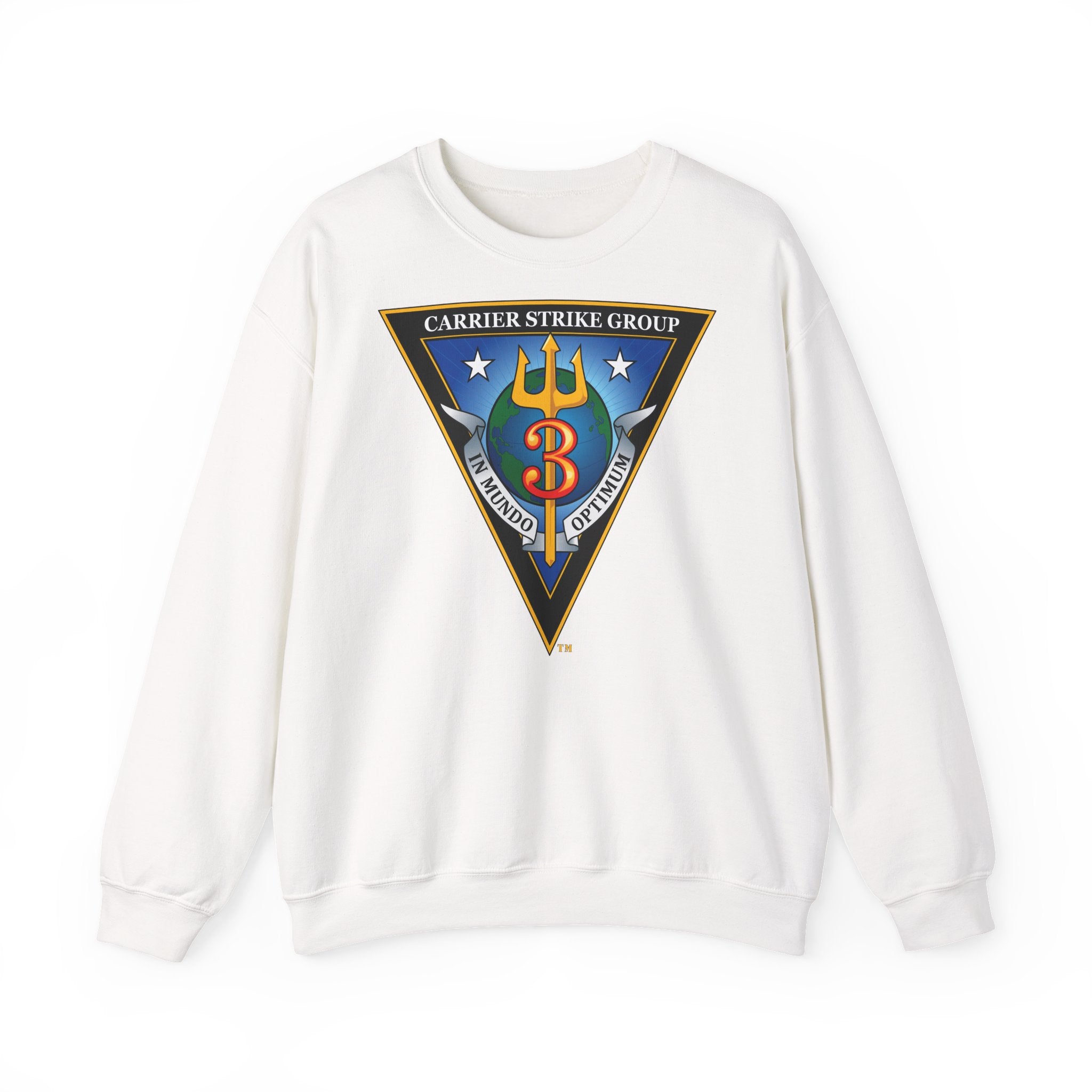 Unisex Heavy Blend™ Crewneck Sweatshirt - Navy - Carrier Strike Group 3 (CSG-3) wo txt