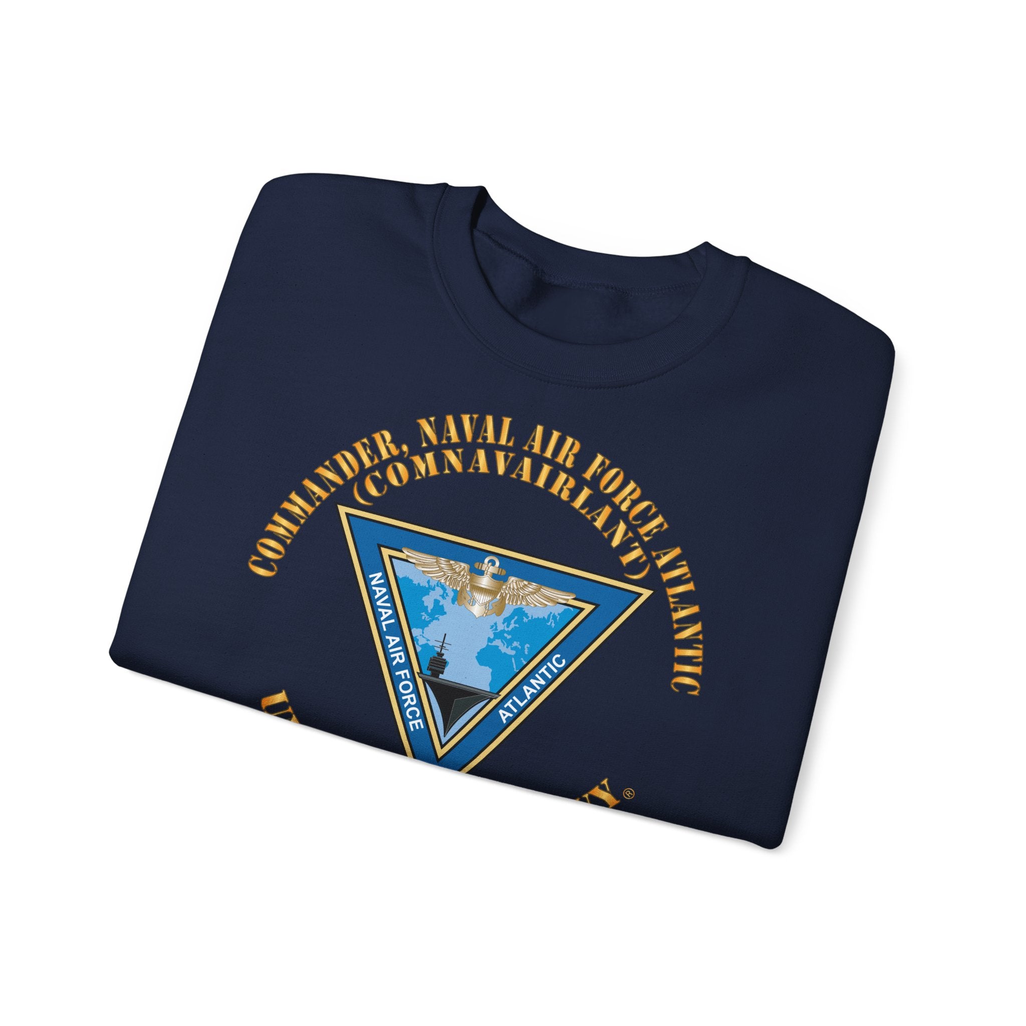Unisex Heavy Blend™ Crewneck Sweatshirt - Navy - Commander, Naval Air Force Atlantic - COMNAVAIRLANT