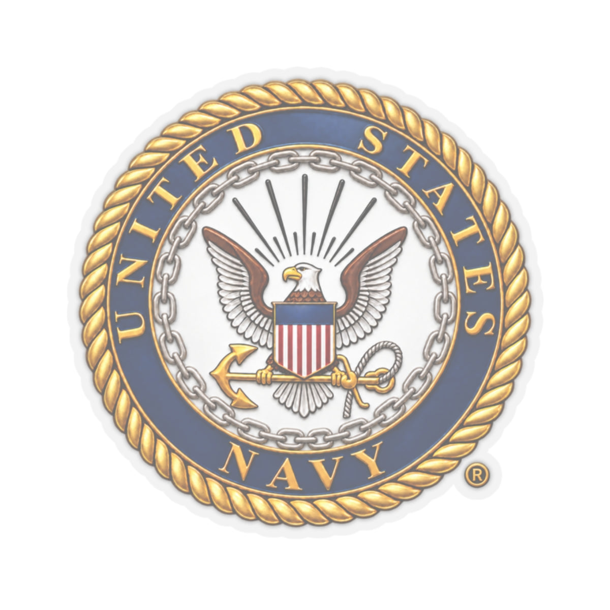 Kiss-Cut Stickers - United States Navy Seal - Emblem - 3D - Enhanced