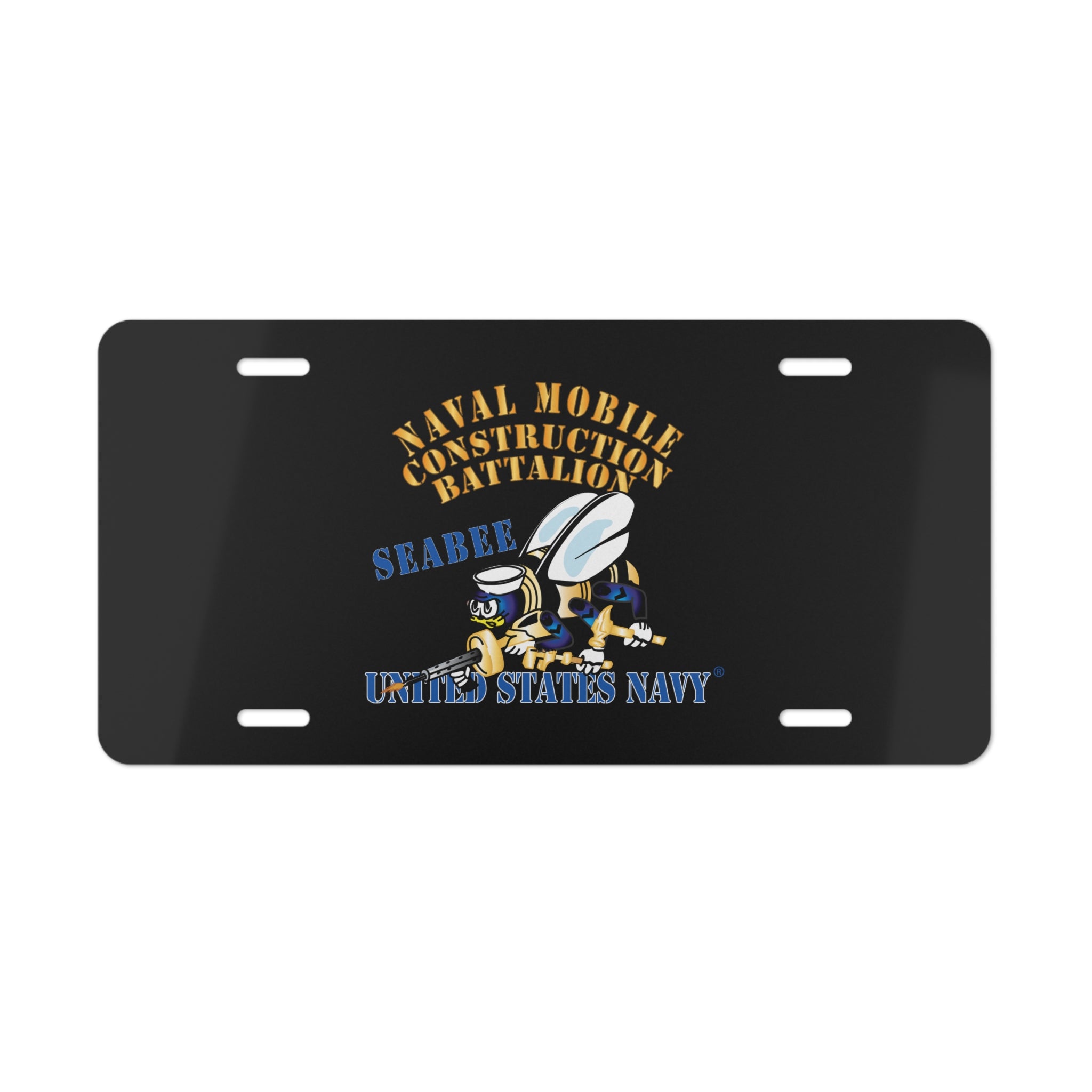 Vanity License Plate - Navy - Seabee