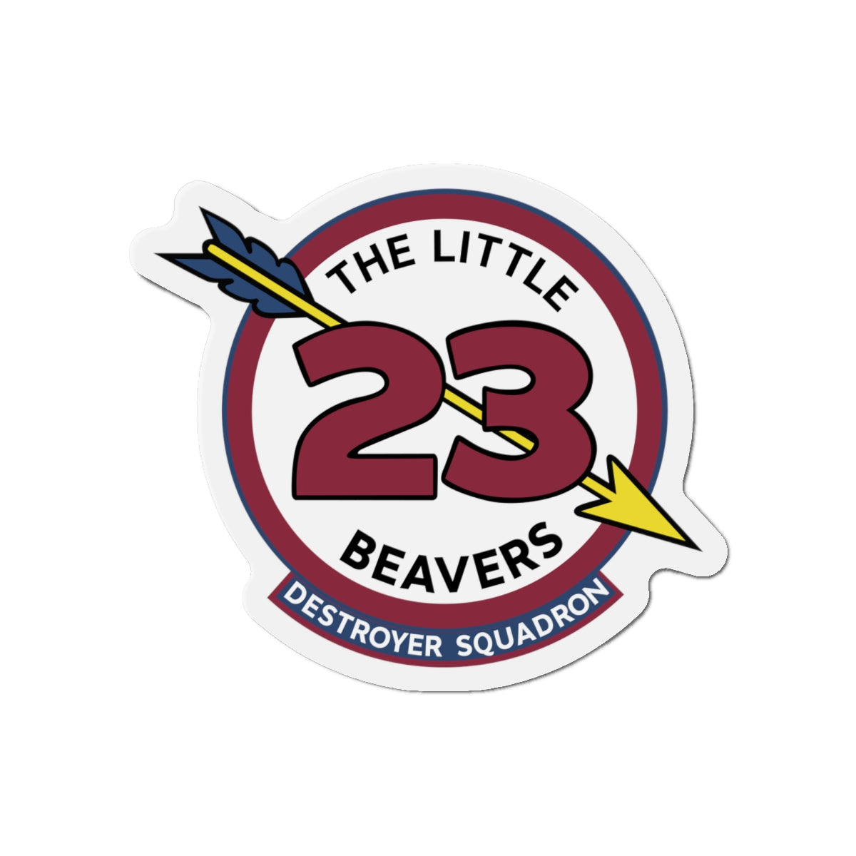 Die-Cut Magnet - Navy - Destroyer Squadron 23 (DESRON-23) wo Txt