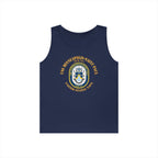 Unisex Heavy Cotton Tank Top - Navy - USS Minneapolis–Saint Paul (LCS-21)
