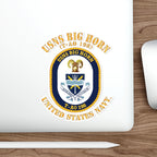 Die-Cut Vinyl Sticker - Navy - USNS Big Horn (T-AO 198)