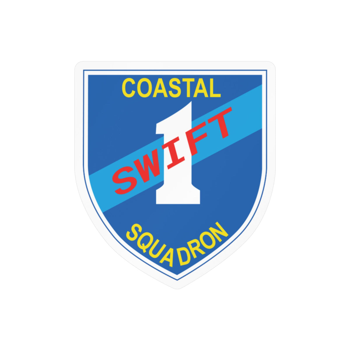 Kiss-Cut Vinyl Decal - Coastal Squadron One (Blue) - SSI wo Txt X 300
