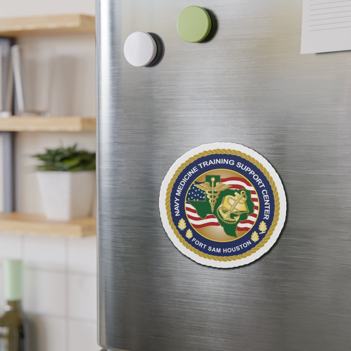 Die-Cut Magnet - Navy Medicine Training Support Center wo txt X 300