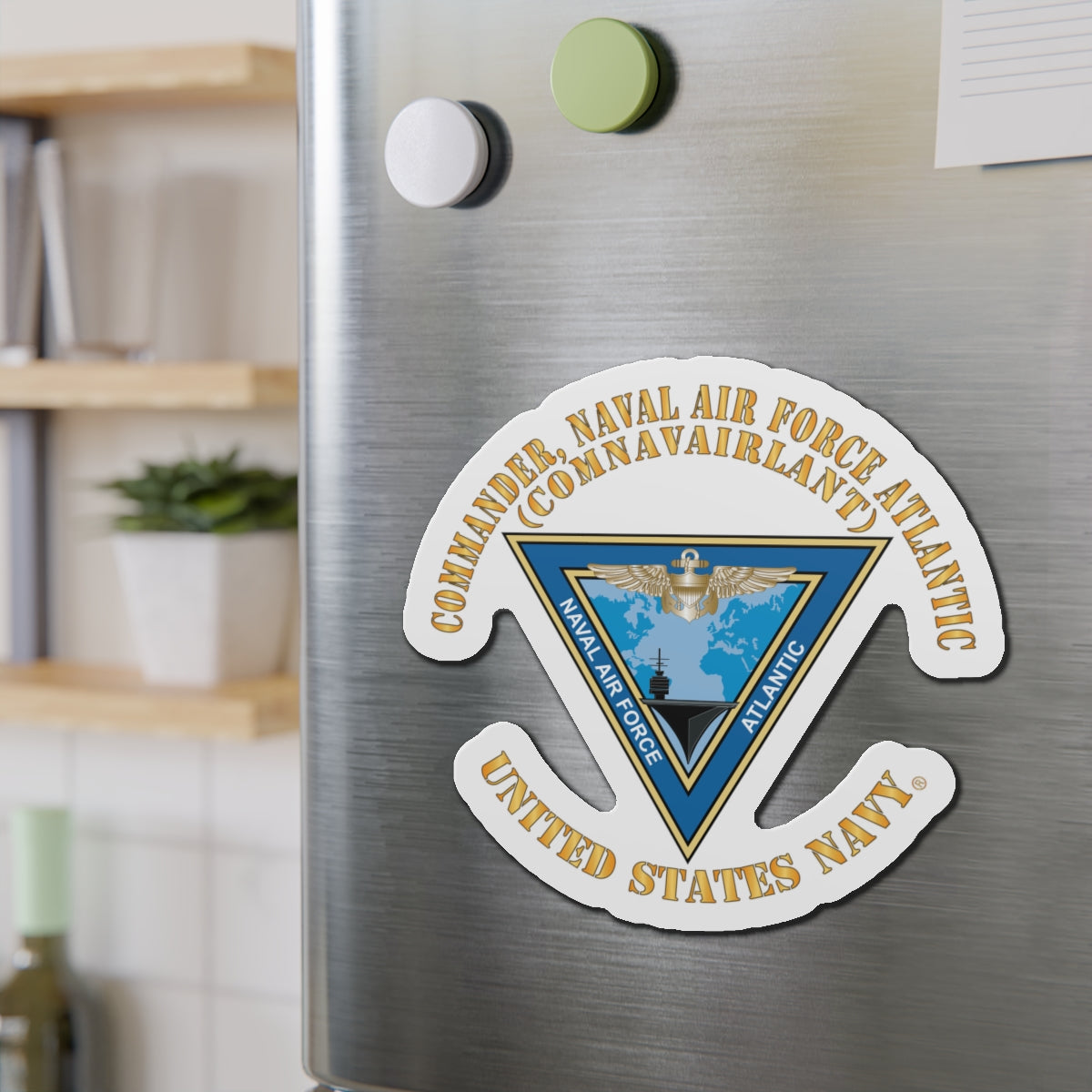 Die-Cut Magnet - Navy - Commander, Naval Air Force Atlantic - COMNAVAIRLANT