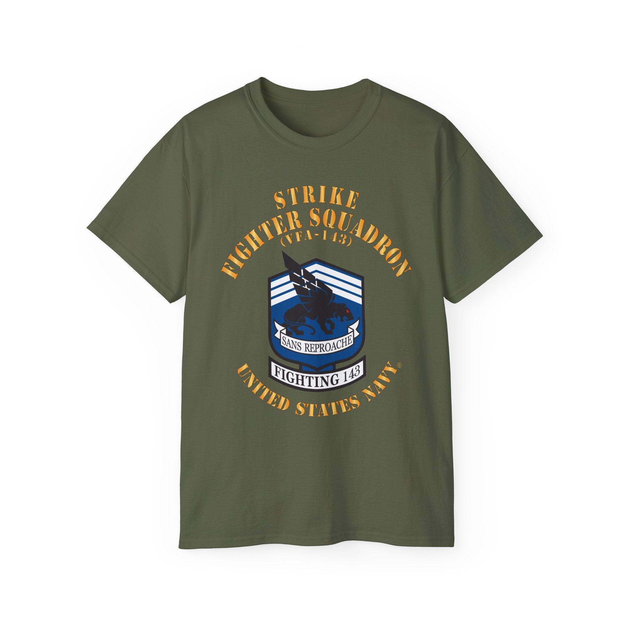 Unisex Ultra Cotton T-Shirt - Navy - Strike Fighter Squadron 143 (VFA-143) X 300