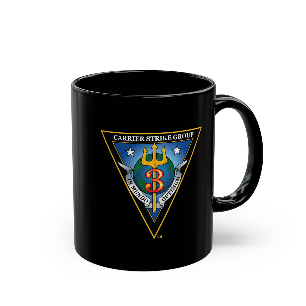 Black Mug (11oz, 15oz) - Navy - Carrier Strike Group 3 (CSG-3) wo txt