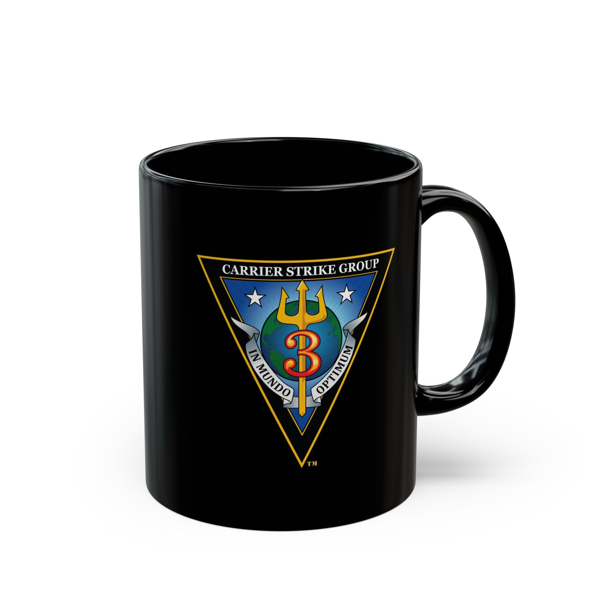 Black Mug (11oz, 15oz) - Navy - Carrier Strike Group 3 (CSG-3) wo txt