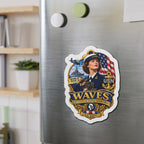 Die-Cut Magnet - WAVES - Women Accepted for Volunteer Emergency Service WWII - 3D - Enhanced