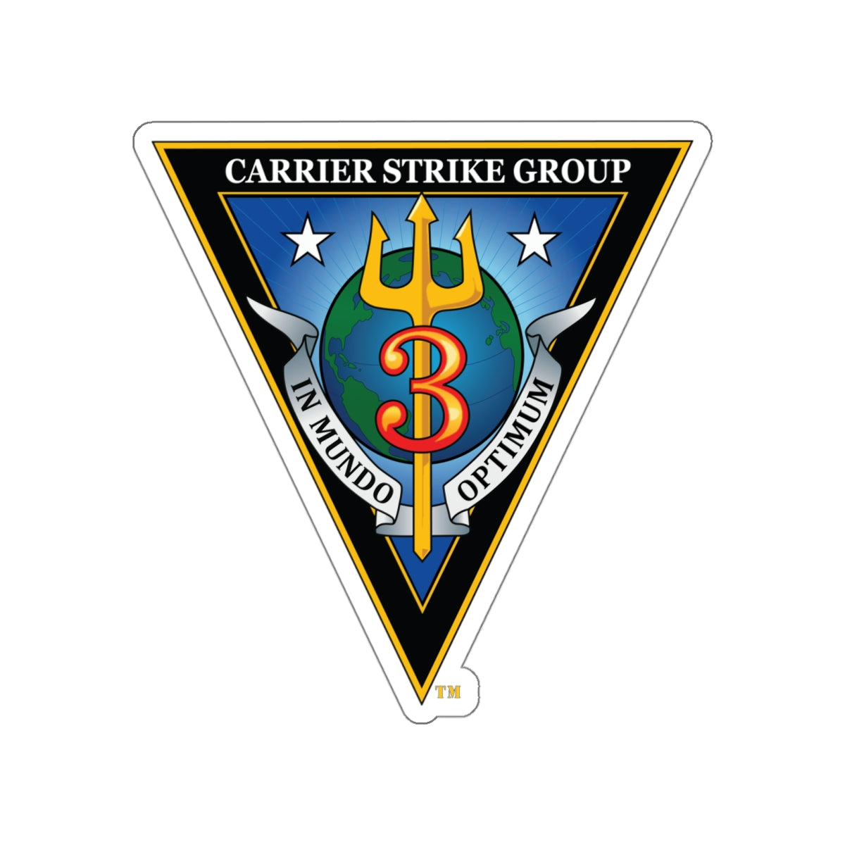 Die-Cut Vinyl Sticker - Navy - Carrier Strike Group 3 (CSG-3) wo txt