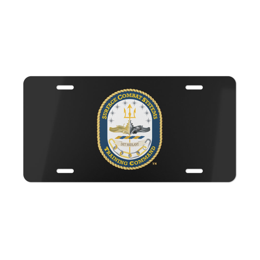 Vanity License Plate - Navy - Surface Combat Systems Training Command - DET MIDLANT wo Txt X 300