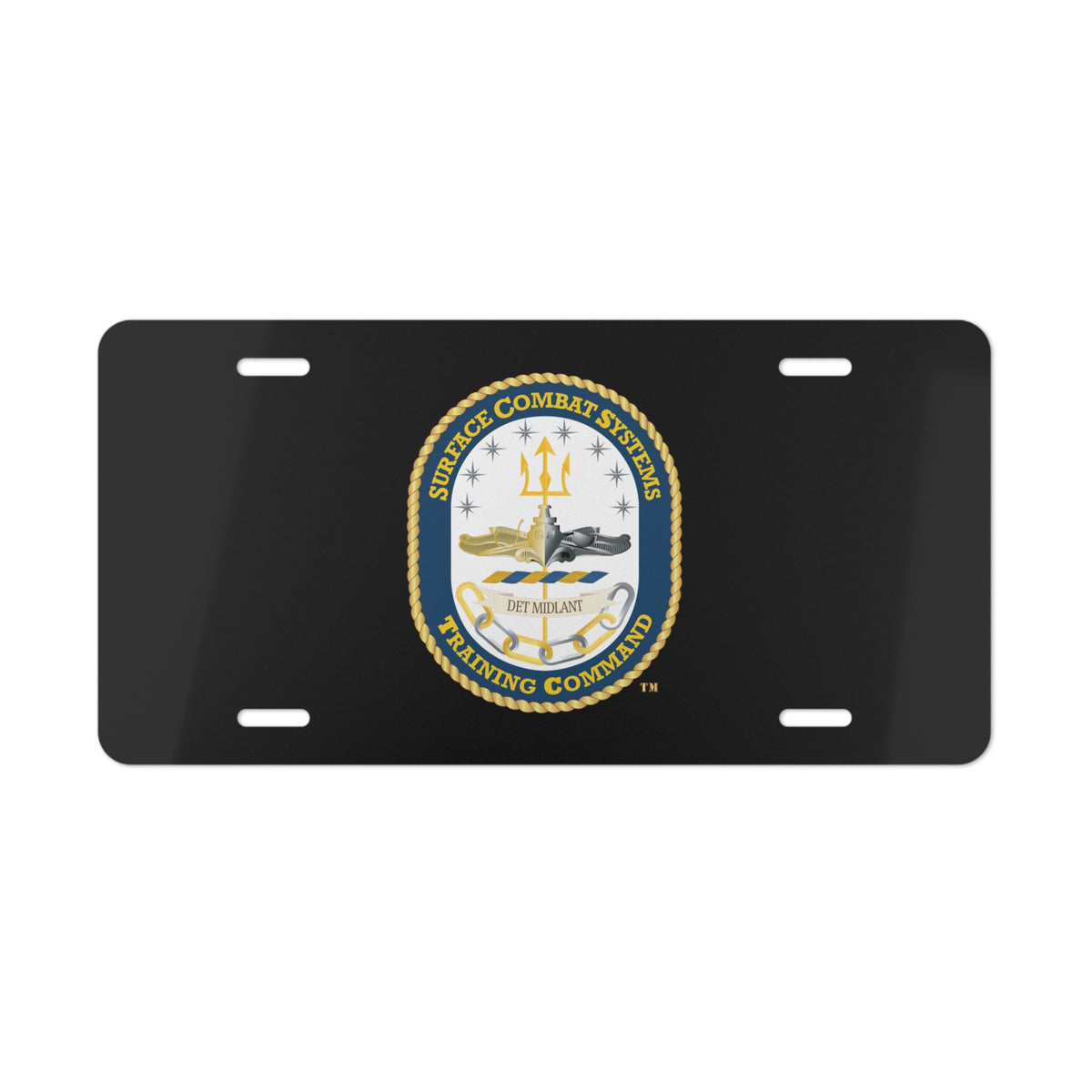 Vanity License Plate - Navy - Surface Combat Systems Training Command - DET MIDLANT wo Txt X 300