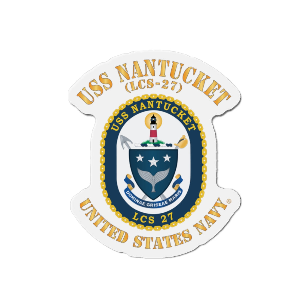 Die-Cut Magnet - Navy - USS Nantucket (LCS-27)