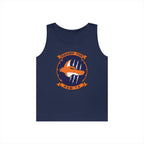Unisex Heavy Cotton Tank Top - Navy - Helicopter Maritime Strike Seven Four (HSM-74) wo txt