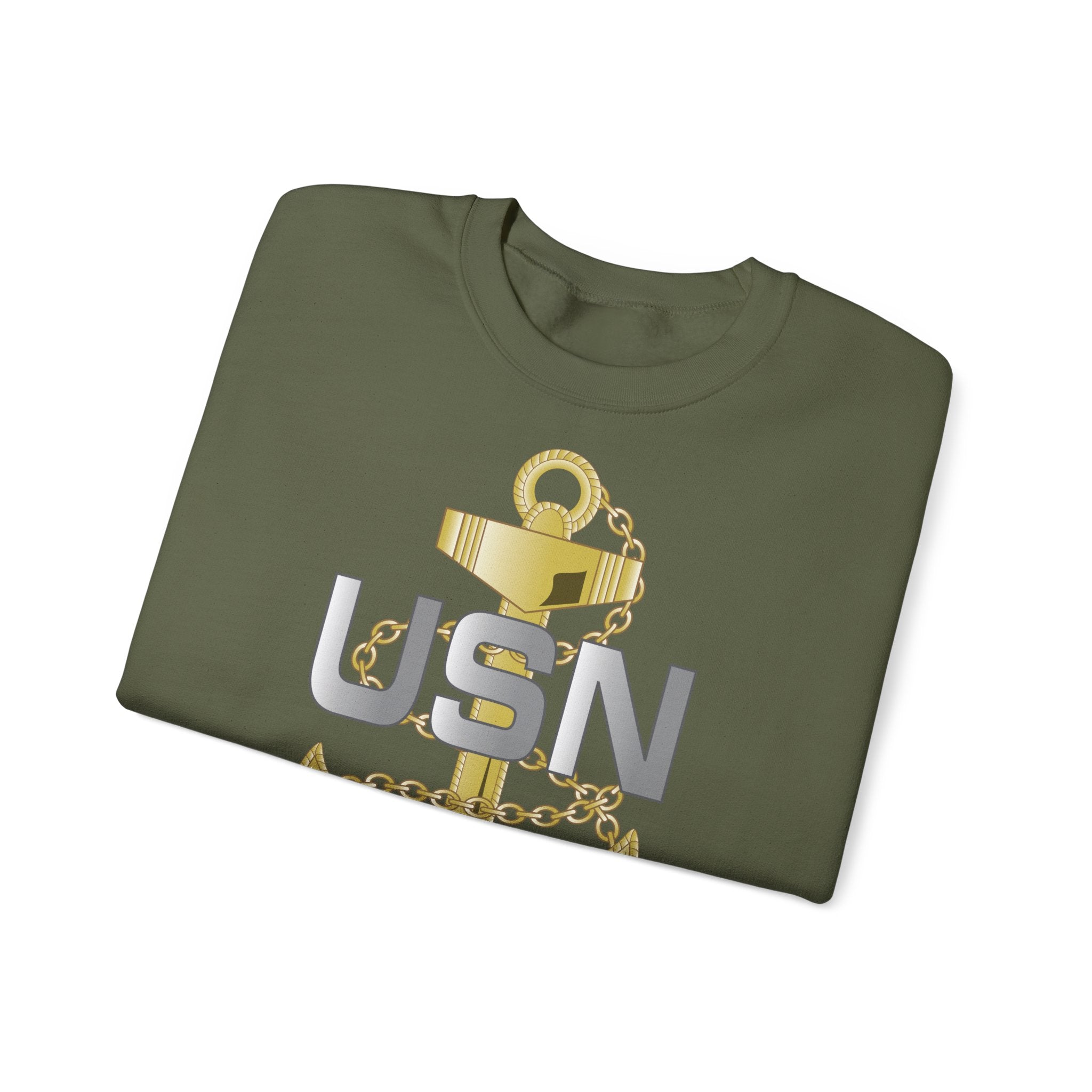 Unisex Heavy Blend™ Crewneck Sweatshirt - Navy - Fouled Anchor wo txt