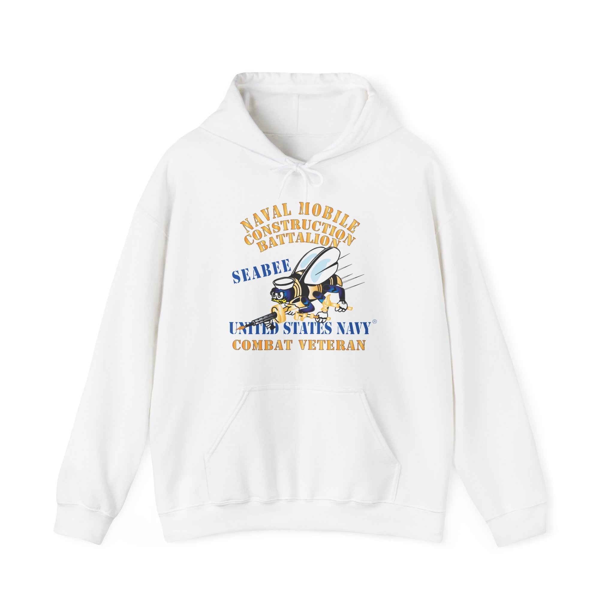 Unisex Heavy Blend™ Hoodies - Navy - Seabee - Combat Veteran