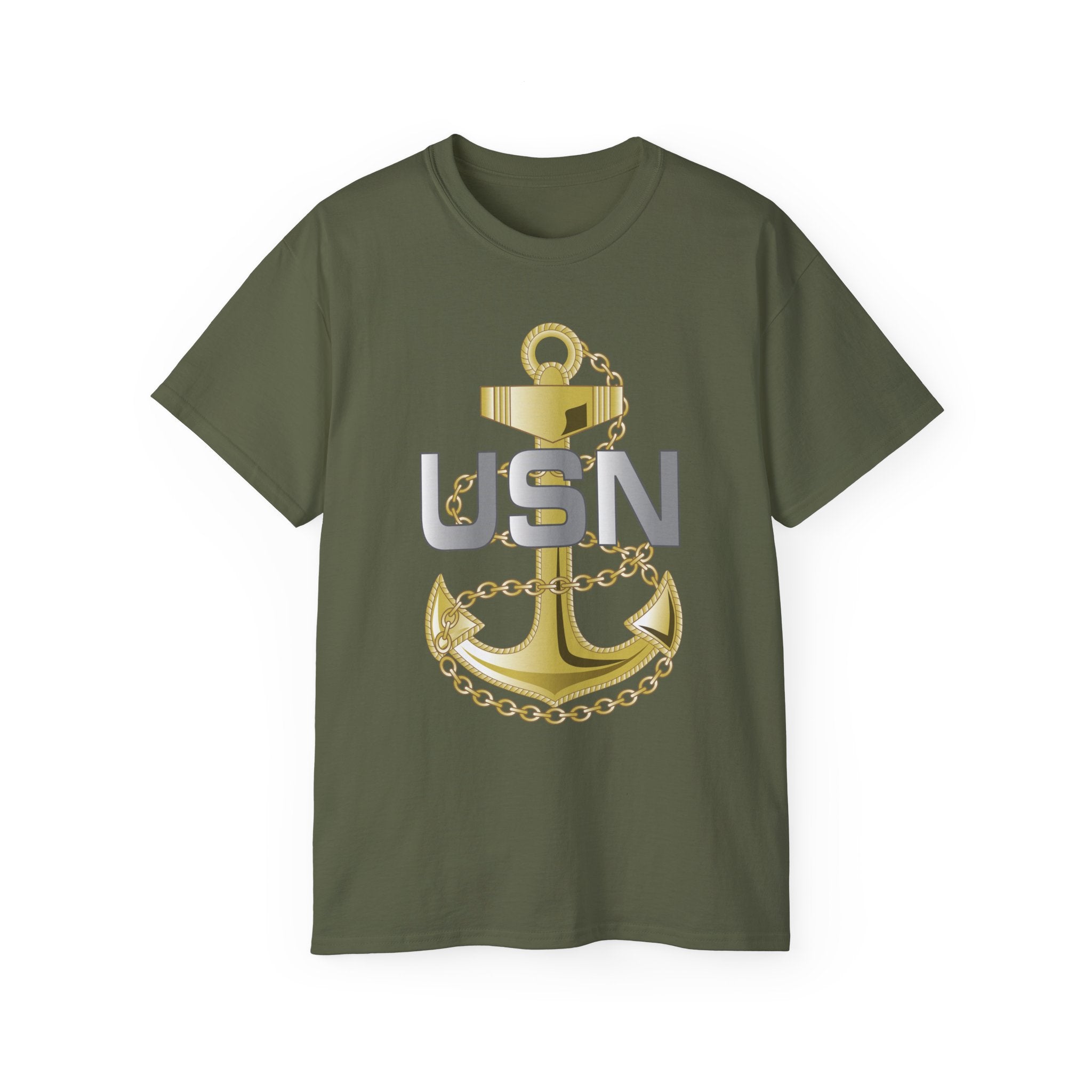 Unisex Ultra Cotton T-Shirt - Navy - Fouled Anchor wo txt