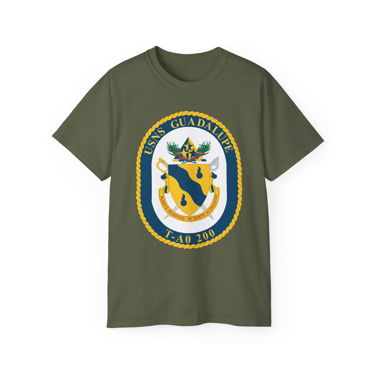 Unisex Ultra Cotton T-Shirt - Navy - USNS Guadalupe (T-AO 200) wo txt X 300