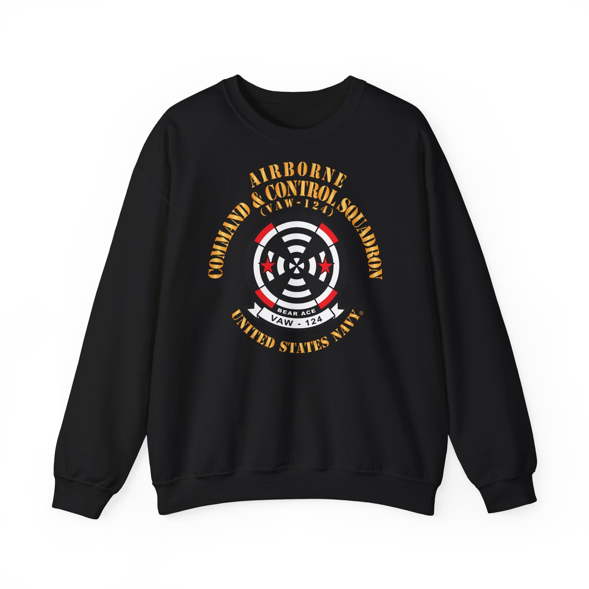 Unisex Heavy Blend™ Crewneck Sweatshirt - Navy - Airborne Command & Control Squadron 124 (VAW-124)