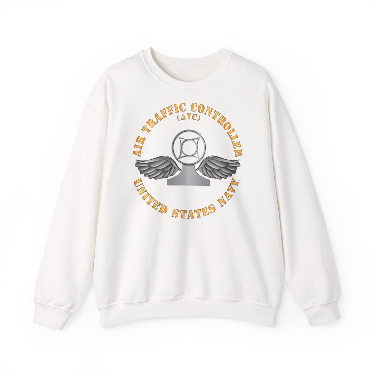 Unisex Heavy Blend™ Crewneck Sweatshirt - Navy - Rate - Air Traffic Controller (ATC)