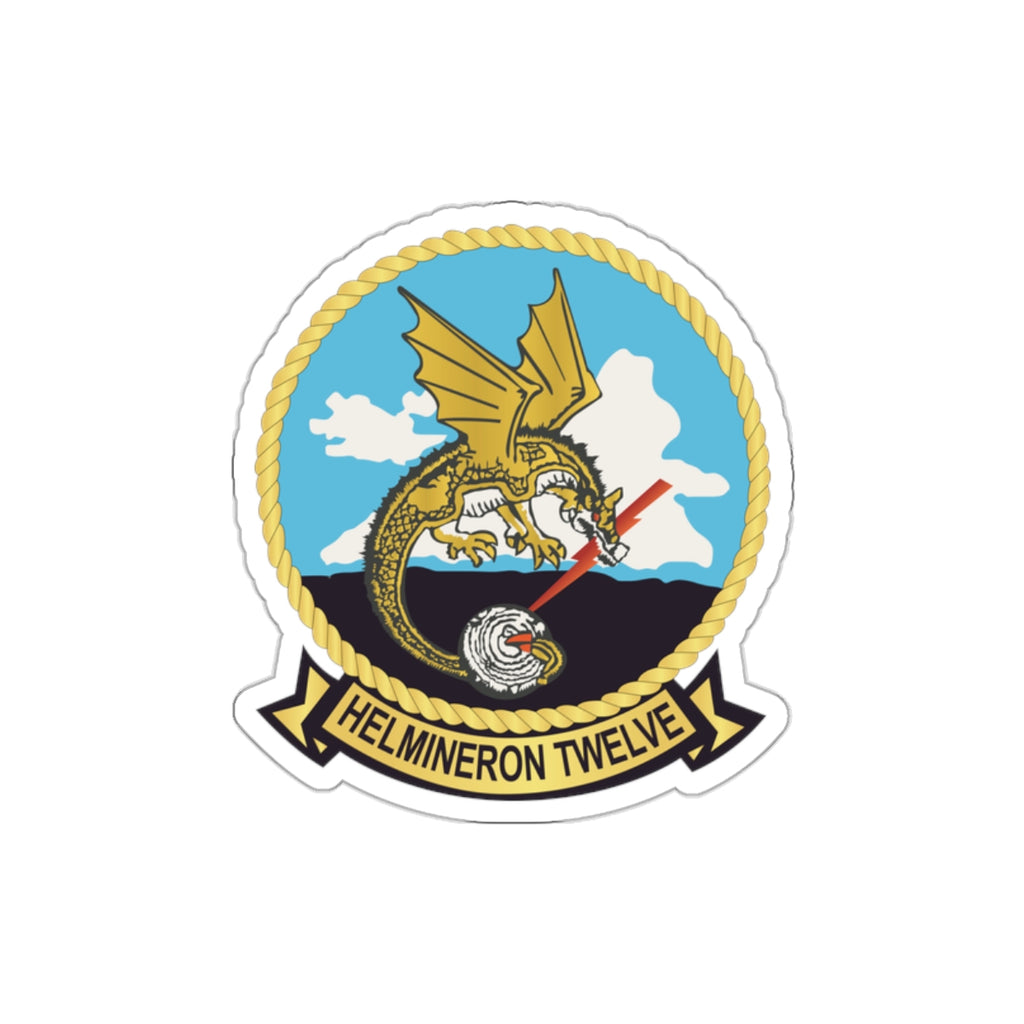 Die-Cut Vinyl Sticker - Navy - Helmineron Twelve (HM-12) wo Txt