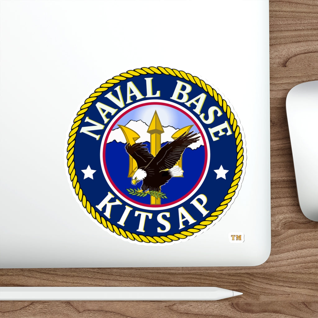 Die-Cut Vinyl Sticker - Navy - Naval Base Kitsap wo txt