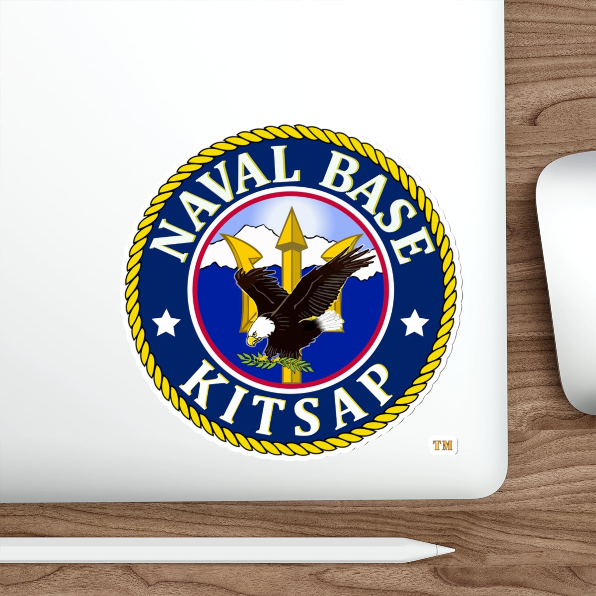 Die-Cut Vinyl Sticker - Navy - Naval Base Kitsap wo txt