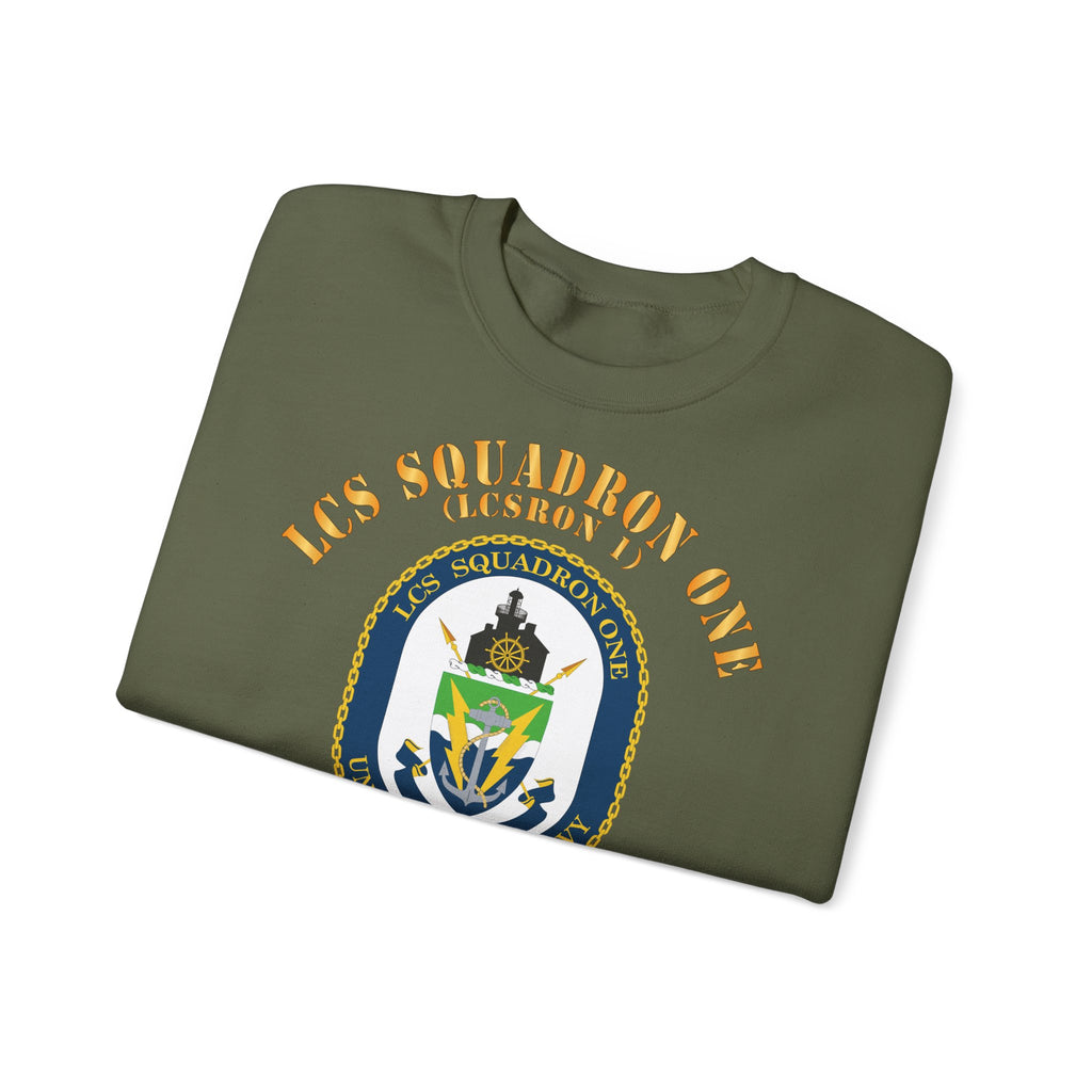 Unisex Heavy Blend™ Crewneck Sweatshirt - Navy - LCS Squadron One (LCSRON 1)