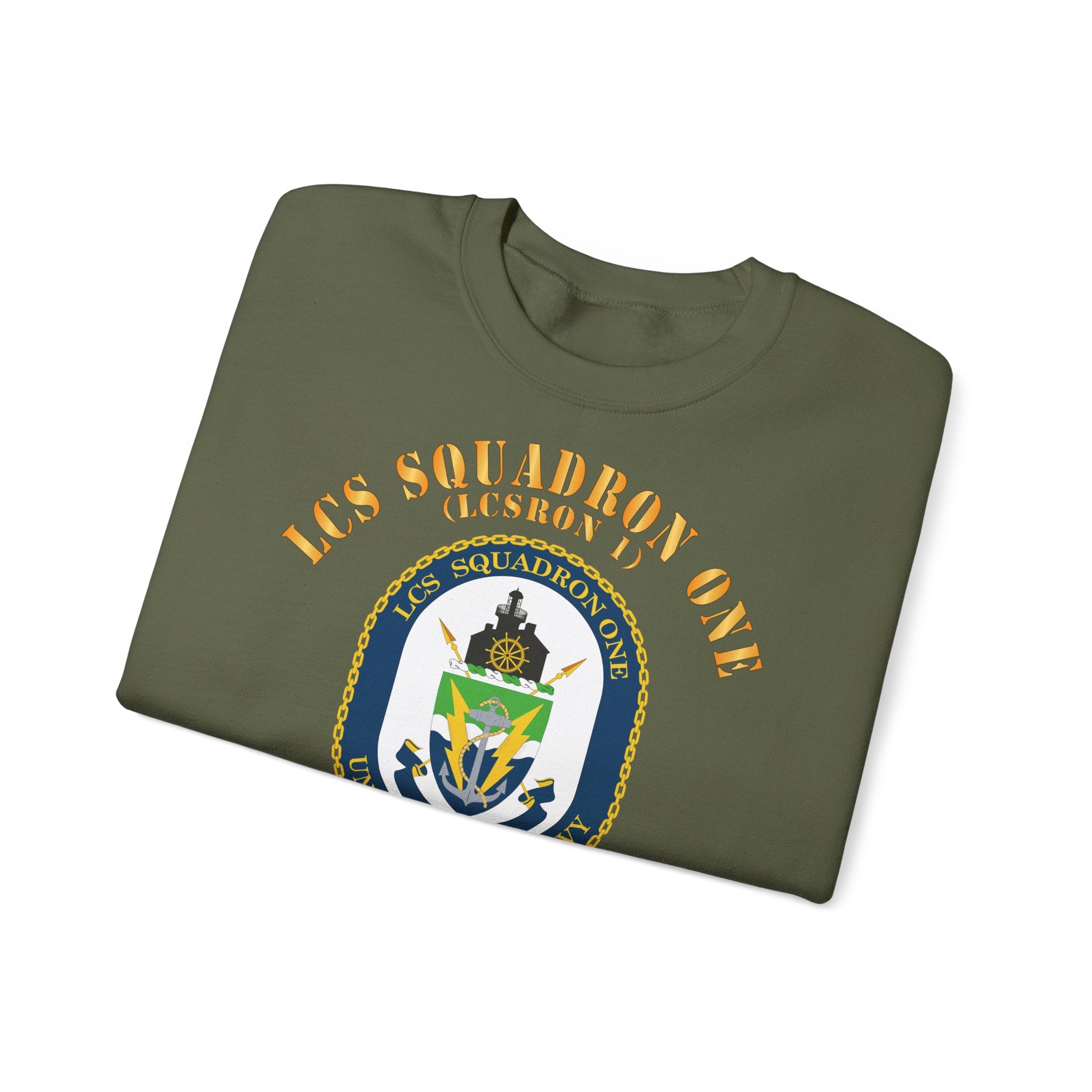 Unisex Heavy Blend™ Crewneck Sweatshirt - Navy - LCS Squadron One (LCSRON 1)