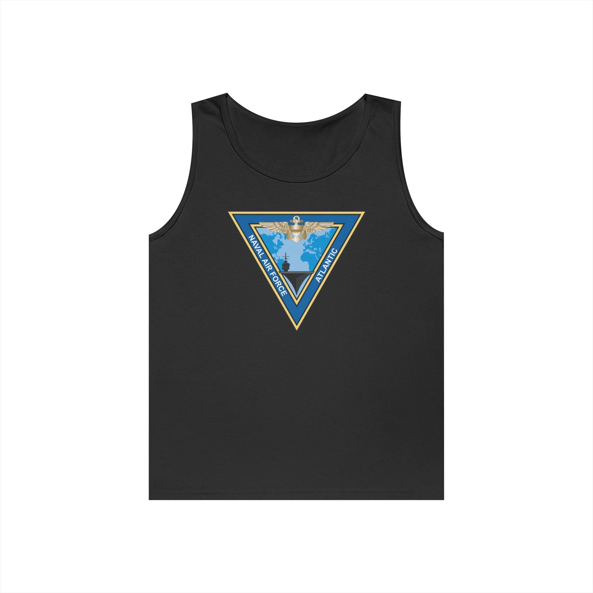 Unisex Heavy Cotton Tank Top - Navy - Commander, Naval Air Force Atlantic - COMNAVAIRLANT wo Txt