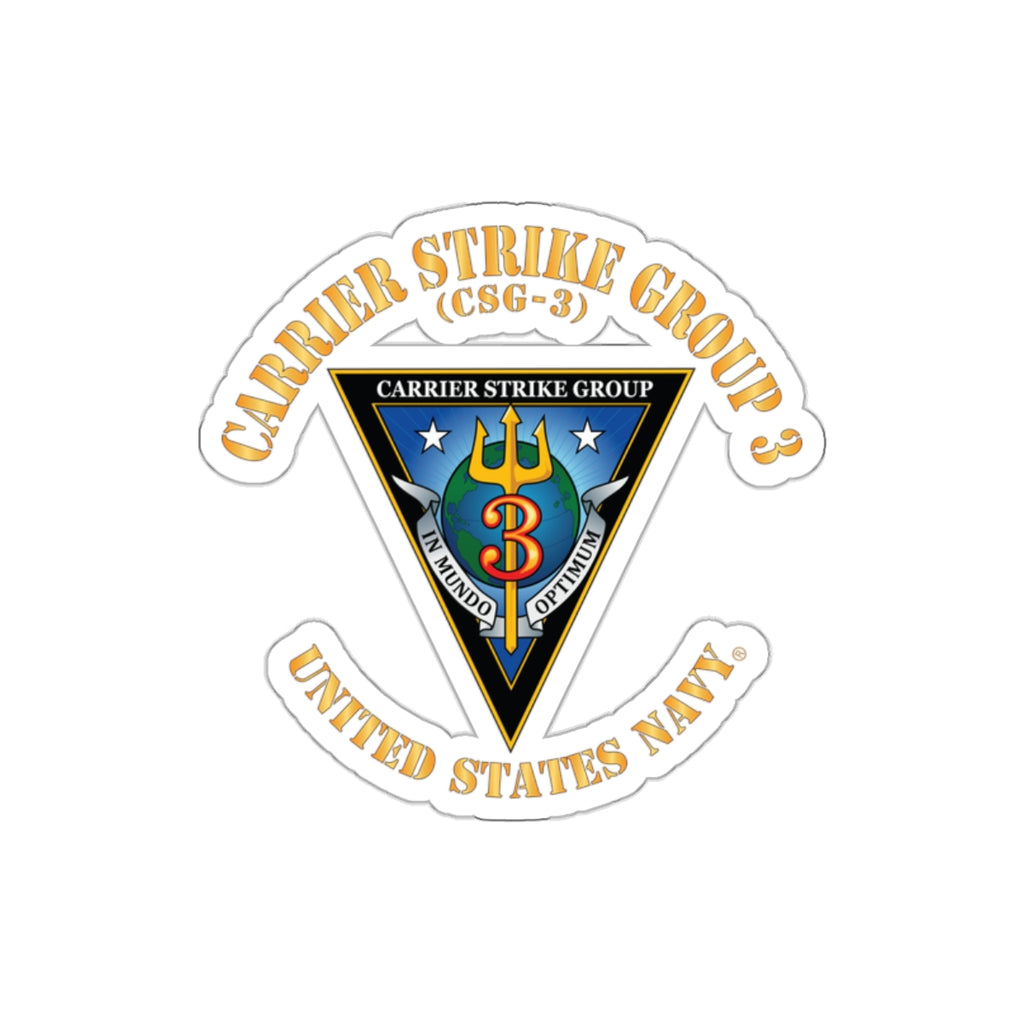 Die-Cut Vinyl Sticker - Navy - Carrier Strike Group 3 (CSG-3)