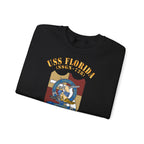 Unisex Heavy Blend™ Crewneck Sweatshirt - Navy - USS Florida (SSGN-728)