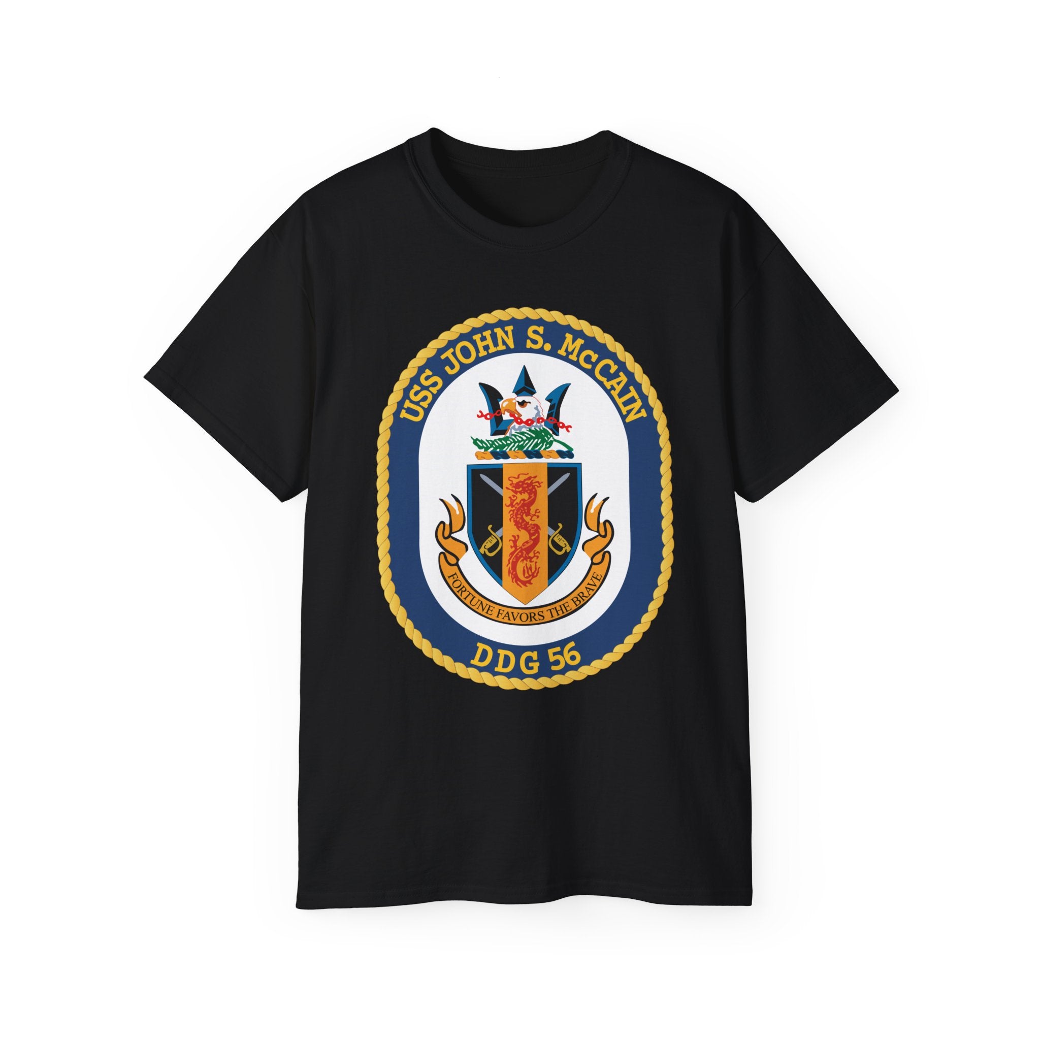 Unisex Ultra Cotton T-Shirt - Navy - USS John S. McCain (DDG-56) wo txt