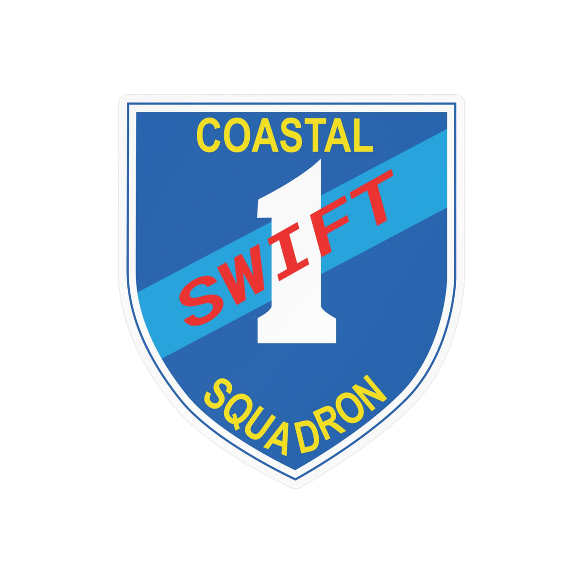 Kiss-Cut Vinyl Decal - Coastal Squadron One (Blue) - SSI wo Txt X 300