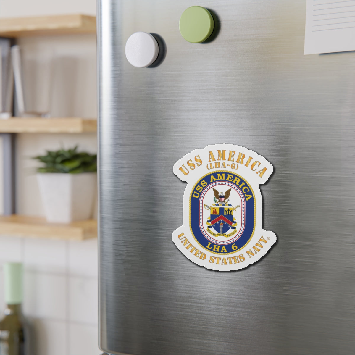 Die-Cut Magnet - Navy - Navy - USS America (LHA-6)