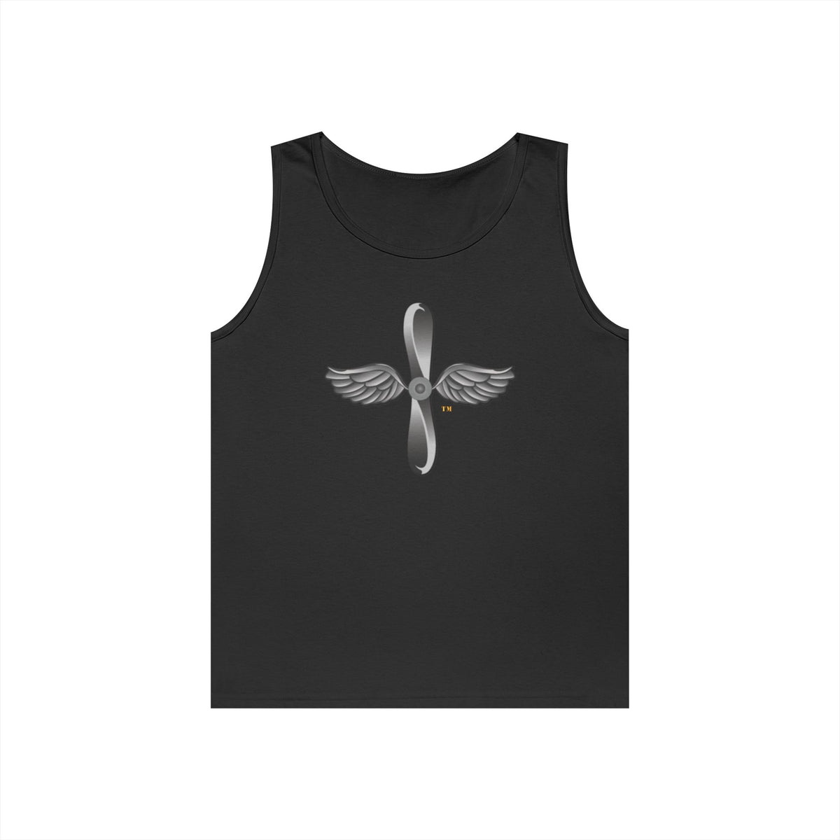 Unisex Heavy Cotton Tank Top - Navy - Rate - Aviation Machinist's Mate (AD) wo txt