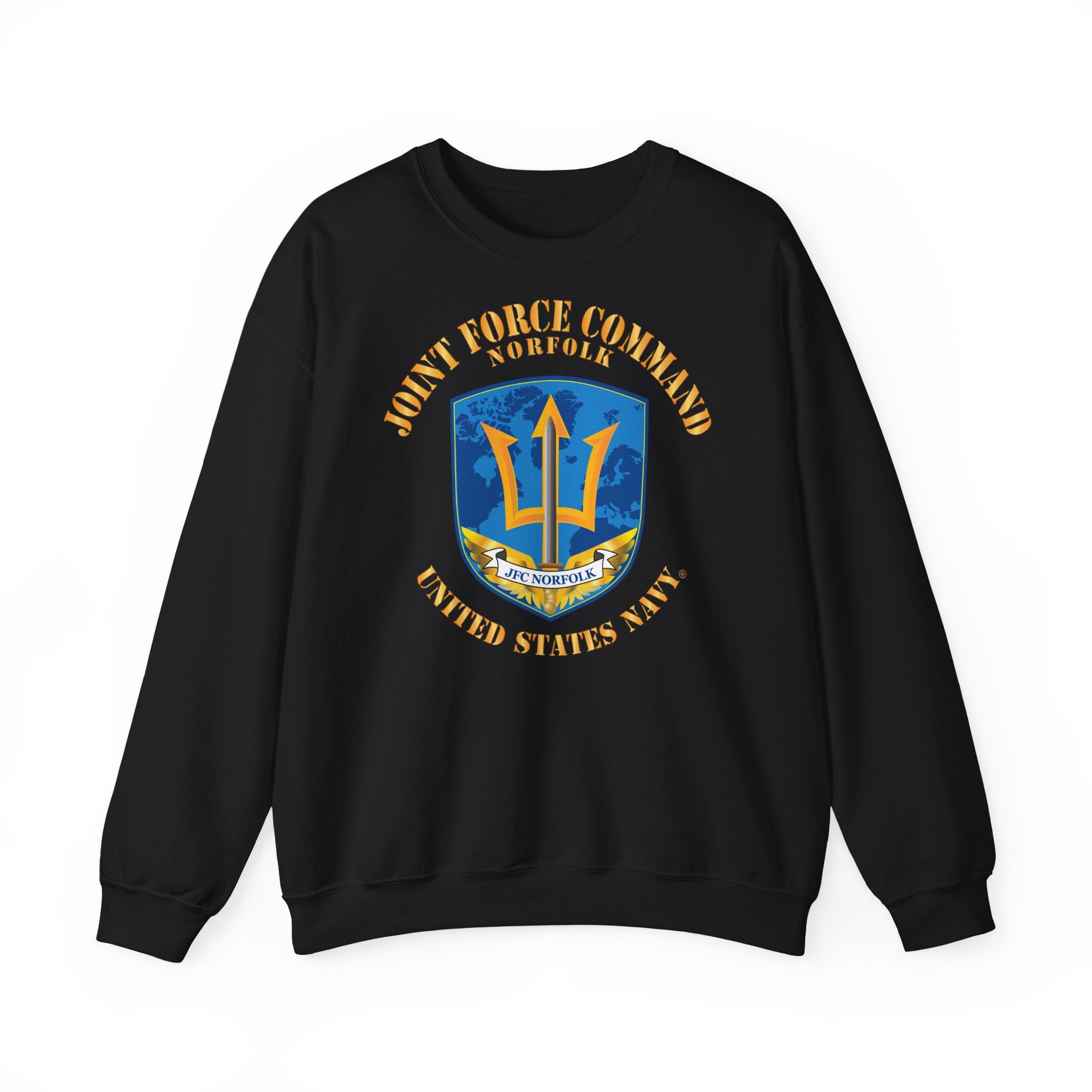 Unisex Heavy Blend™ Crewneck Sweatshirt - Navy - Joint Force Command - Norfolk