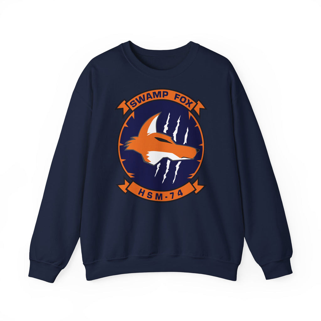 Unisex Heavy Blend™ Crewneck Sweatshirt - Navy - Helicopter Maritime Strike Seven Four (HSM-74) wo txt