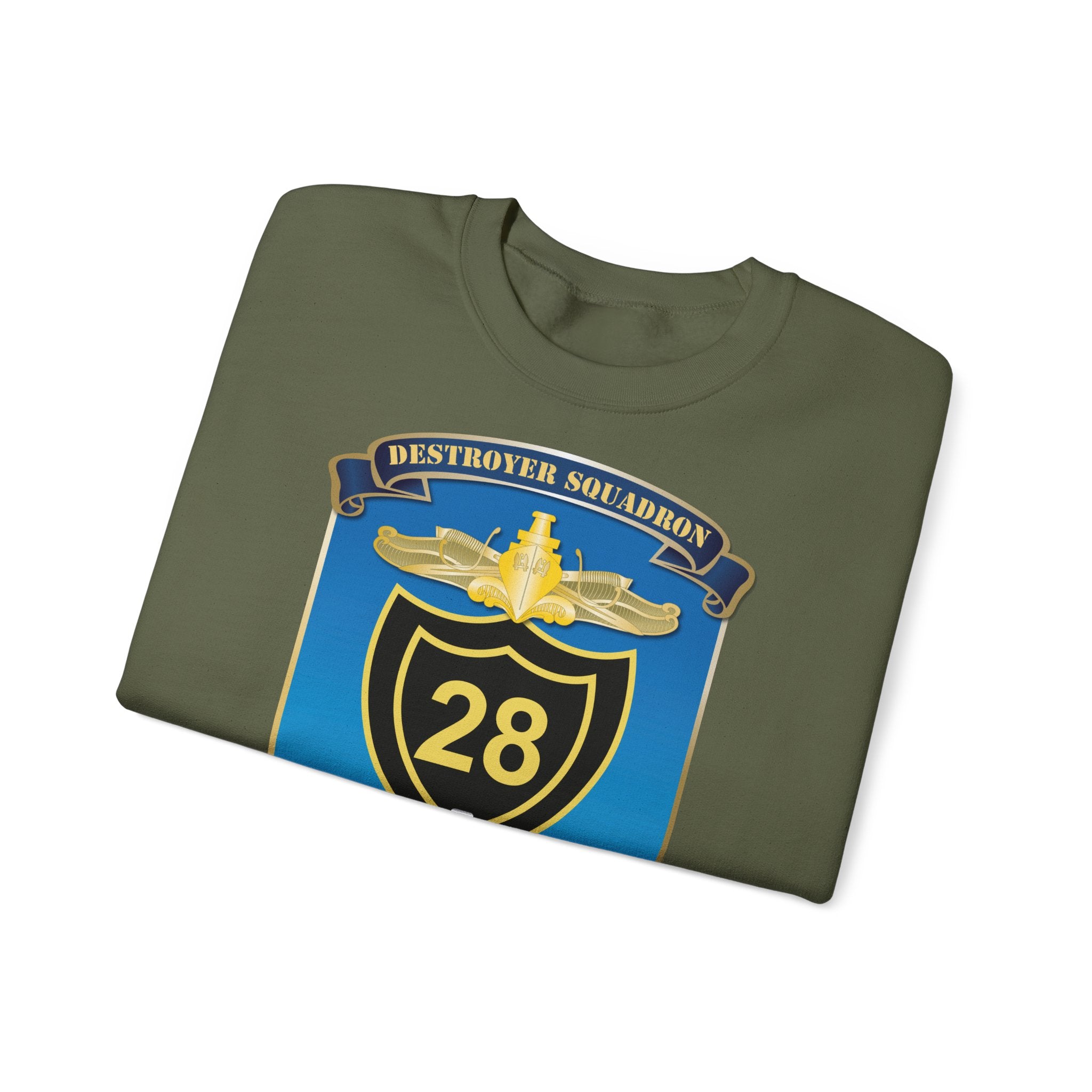 Unisex Heavy Blend™ Crewneck Sweatshirt - Navy - Destroyer Squadron 28 (DESRON-28) wo Txt